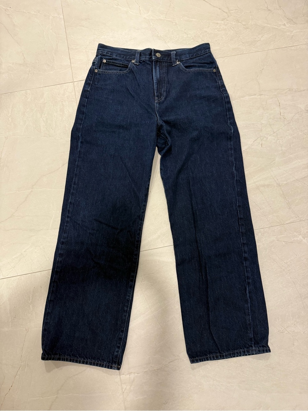 Classic Straight Fit Dark Blue Jeans